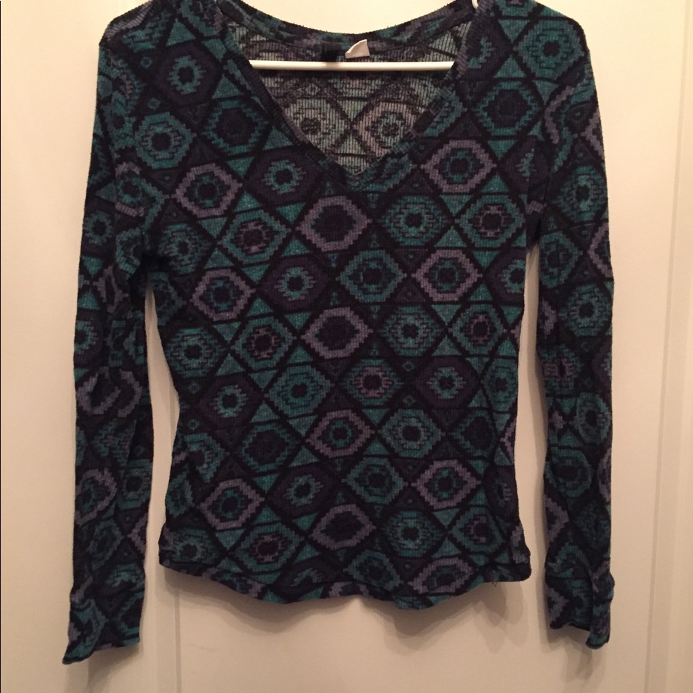 BDG Urban Outfitters Geometric Pattern Shirt